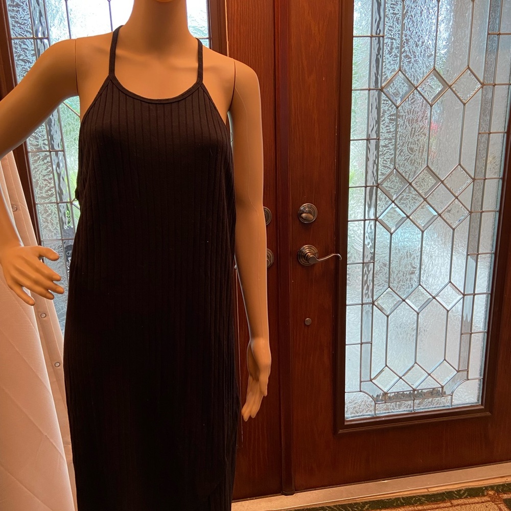 LOVE ARI sleeveless ribbed 2X maxi dress(will fit XL,1X)